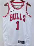 22-23 BULLS ROSE #1 White Top Quality Hot Pressing NBA Jersey