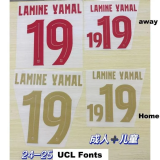 24-25 BAR Away Long Sleeve Player Soccer Jersey