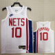 22-23 Nets SIMMONS #10 White Top Quality Hot Pressing NBA Jersey (Retro Logo)