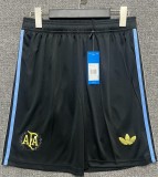 24-25 Argentina Black 50th Commemorative Edition Shorts Pants