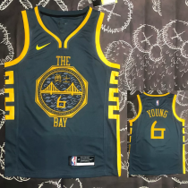 2018 WARRIORS YOUNG #6 Black Gray Top Quality Hot Pressing NBA Jersey 2018 WARRIORS YOUNG #6 Black Gray Top Quality Hot Pressing NBA Jersey