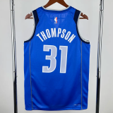 22-23 Dallas Mavericks THOMPSON #31 Blue Away Top Quality Hot Pressing NBA Jersey