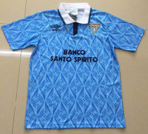 1991 Lazio Home Retro Blue Soccer Jersey 1991 Lazio Home Retro Blue Soccer Jersey