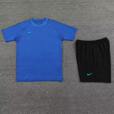 2024 NK Fancy Blue Training Short Suit (100%Cotton)