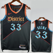 23-24 Wizards KUZMA #33 Black City Edition Top Quality Hot Pressing NBA Jersey 23-24 Wizards KUZMA #33 Black City Edition Top Quality Hot Pressing NBA Jersey