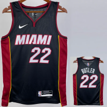 22-23 HEAT BUTLER #22 Black Top Quality Hot Pressing NBA Jersey 22-23 HEAT BUTLER #22 Black Top Quality Hot Pressing NBA Jersey