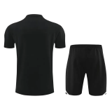24-25 Ajax Black Training Short Suit (100%Cotton)纯棉
