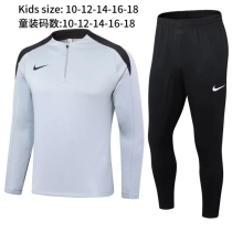 2024 NK Gray Kids Half Pull Tracksuit 2024 NK Gray Kids Half Pull Tracksuit