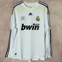2009-2010 RMA Home Long Sleeve Retro Soccer Jersey