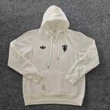 2024 Man Utd White Fleece Hoodie