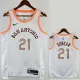 23-24 Sa Spurs DUNCAN #21 White City Edition Top Quality Hot Pressing NBA Jersey