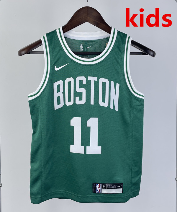 2023 CELTICS IRVING #11 Green Top Quality Hot Pressing Kids NBA Jersey