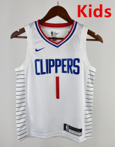 2023 Clippers HARDEN #1 White Top Quality Hot Pressing Kids NBA Jersey 2023 Clippers HARDEN #1 White Top Quality Hot Pressing Kids NBA Jersey