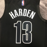 22-23 NETS HARDEN #13 Black Top Quality Hot Pressing NBA Jersey (Trapeze Edition)