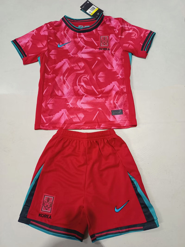 2024 Korea Home Fans Version Kids Soccer Jersey