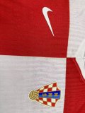 2024 Croatia European Cup Home Player Version Kids Soccer Jersey