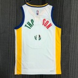21-22 Warriors THOMPSON #11 'Mexico' White City Edition Top Quality Hot Pressing NBA Jersey