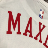 22-23 76ERS MAXEY #0 White City Edition Top Quality Hot Pressing NBA Jersey