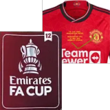 23-24 Man Utd Home FA CUP FINAL2024 Fans Soccer Jersey