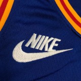 Warriors CURRY #30 'Mexico' Blue 75th Anniversary Retro Top Quality Hot Pressing NBA Jersey