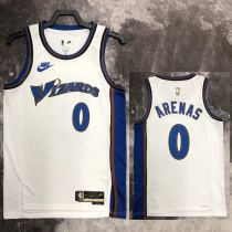 22-23 Wizards ARENAS #0 White Top Quality Hot Pressing NBA Jersey (Retro Logo) 22-23 Wizards ARENAS #0 White Top Quality Hot Pressing NBA Jersey (Retro Logo)