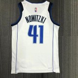 21-22 Dallas NOWITZKI #41 White 75th Anniversary Top Quality Hot Pressing NBA Jersey
