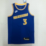 22-23 WARRIORS POOLE #3 Blue Top Quality Hot Pressing NBA Jersey (Retro Logo)