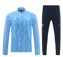 24-25 Man City High Quality Half Pull Tracksuit