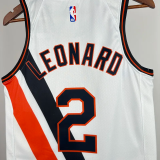 2019-20 Clippers LEONARD #2 White City Edition Top Quality Hot Pressing NBA Jersey