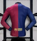 24-25 BAR Home Long Sleeve Player Soccer Jersey