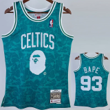 2023 CELTICS & BAPE #93 Green Top Quality Hot Pressing NBA Jersey