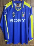 1996-1997 JUV Away Blue Retro Long Sleeve Soccer Jersey