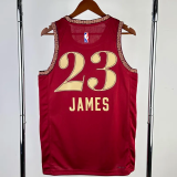 23-24 Cleveland Cavaliers JAMES #23 Red City Edition Top Quality Hot Pressing NBA Jersey