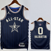 23-24 ALL-STAR HALIBURTON #0 Blue Top Quality Hot Pressing NBA Jersey 23-24 ALL-STAR HALIBURTON #0 Blue Top Quality Hot Pressing NBA Jersey