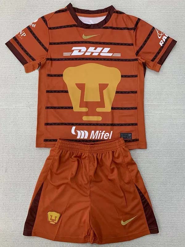 24-25 Pumas UNAM Yellow GoalKeeper Kids Soccer Jersey