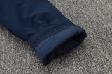 24-25 Sao Paulo Royal Blue Hooded Windbreaker Fabric Cotton Coat