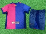 24-25 BAR Home Kids Player Version Soccer Jersey