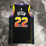 22-23 SUNS AYTON #22 Black Top Quality Hot Pressing NBA Jersey (Trapeze Edition)
