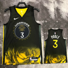 22-23 WARRIORS POOLE #3 Black City Edition Top Quality Hot Pressing NBA Jersey
