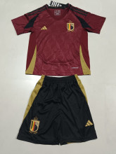 2024 Belgium European Cup Home Kids Soccer Jersey
