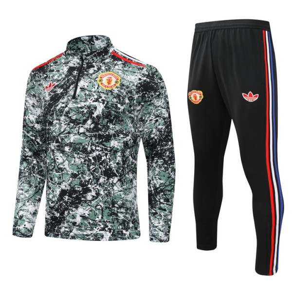 24-25 Man Utd High Quality Half Pull Tracksuit
