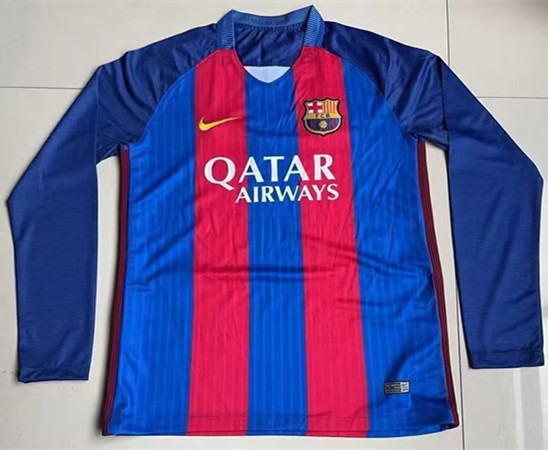 2016-2017 BAR Home Long sleeves Retro Soccer Jersey