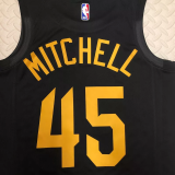 22-23 Cleveland Cavaliers MITCHELL #45 Black Top Quality Hot Pressing NBA Jersey (Trapeze Edition)