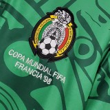 1998 Mexico Home Retro Soccer Jersey