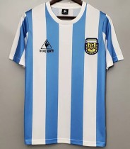 1986 Argentina Home Retro Soccer Jersey