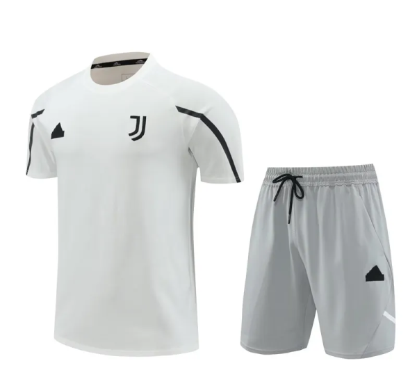 24-25 JUV White Training Short Suit (100%Cotton)纯棉