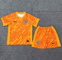 2024 Englande Europe Cup Goalkeeper Kids Soccer Jersey