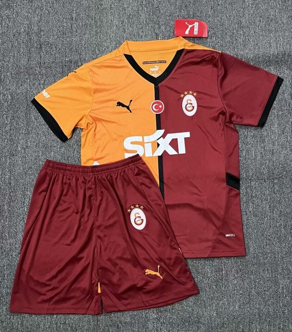 24-25 Galatasaray Home Kids Soccer Jersey