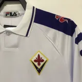 1998 Fiorentina Away White Retro Soccer Jersey