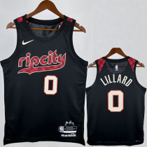 23-24 Trail Blazers LILLARD #0 Black City Edition Top Quality Hot Pressing NBA Jersey 23-24 Trail Blazers LILLARD #0 Black City Edition Top Quality Hot Pressing NBA Jersey